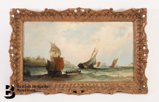 William Calcott Knell (1830-1880) Oil on Board