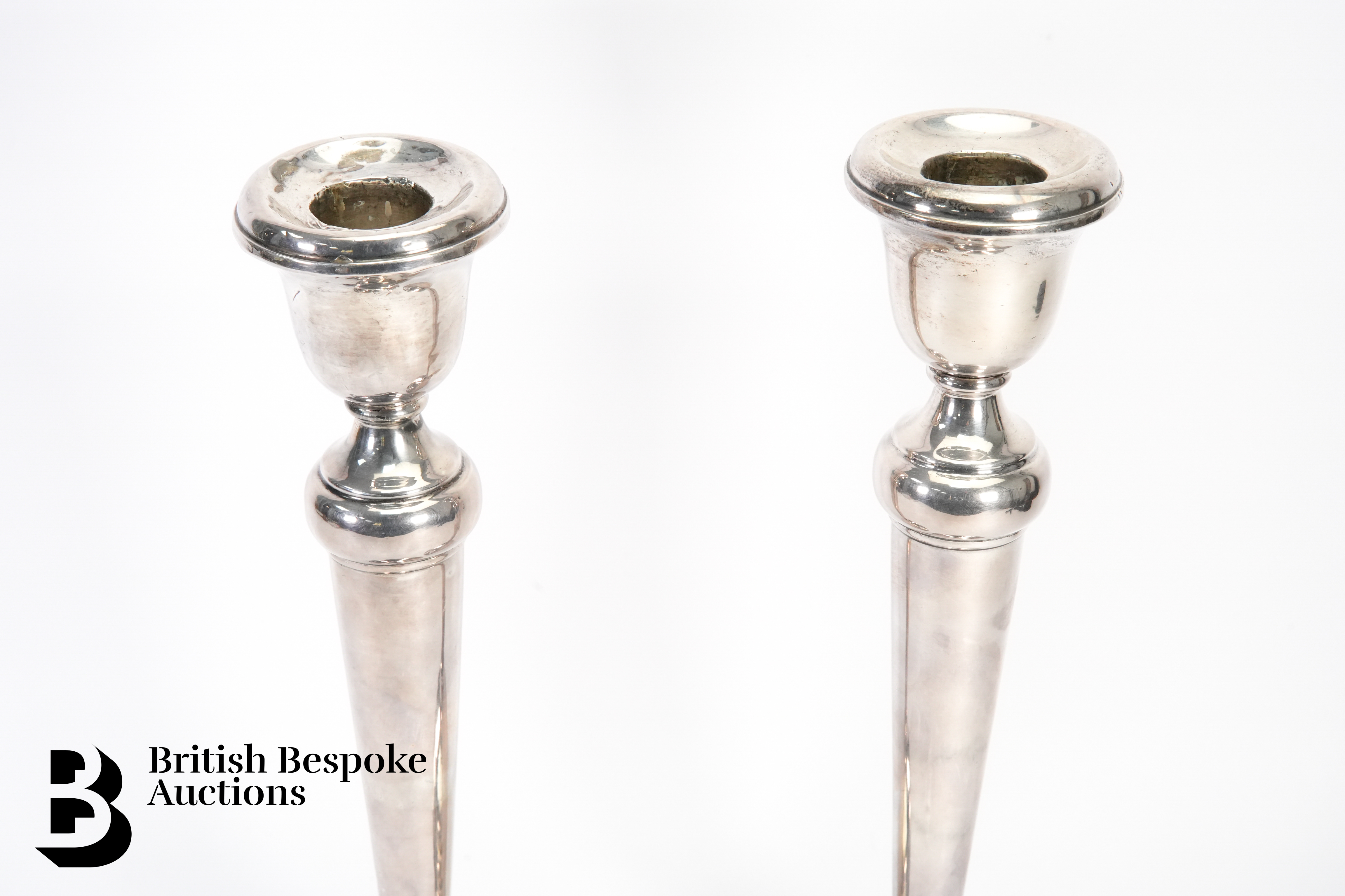 Pair of Silver Candlesticks - Image 2 of 5