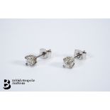 9ct Gold Diamond Ear Studs