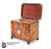 George III Tortoiseshell Tea Caddy