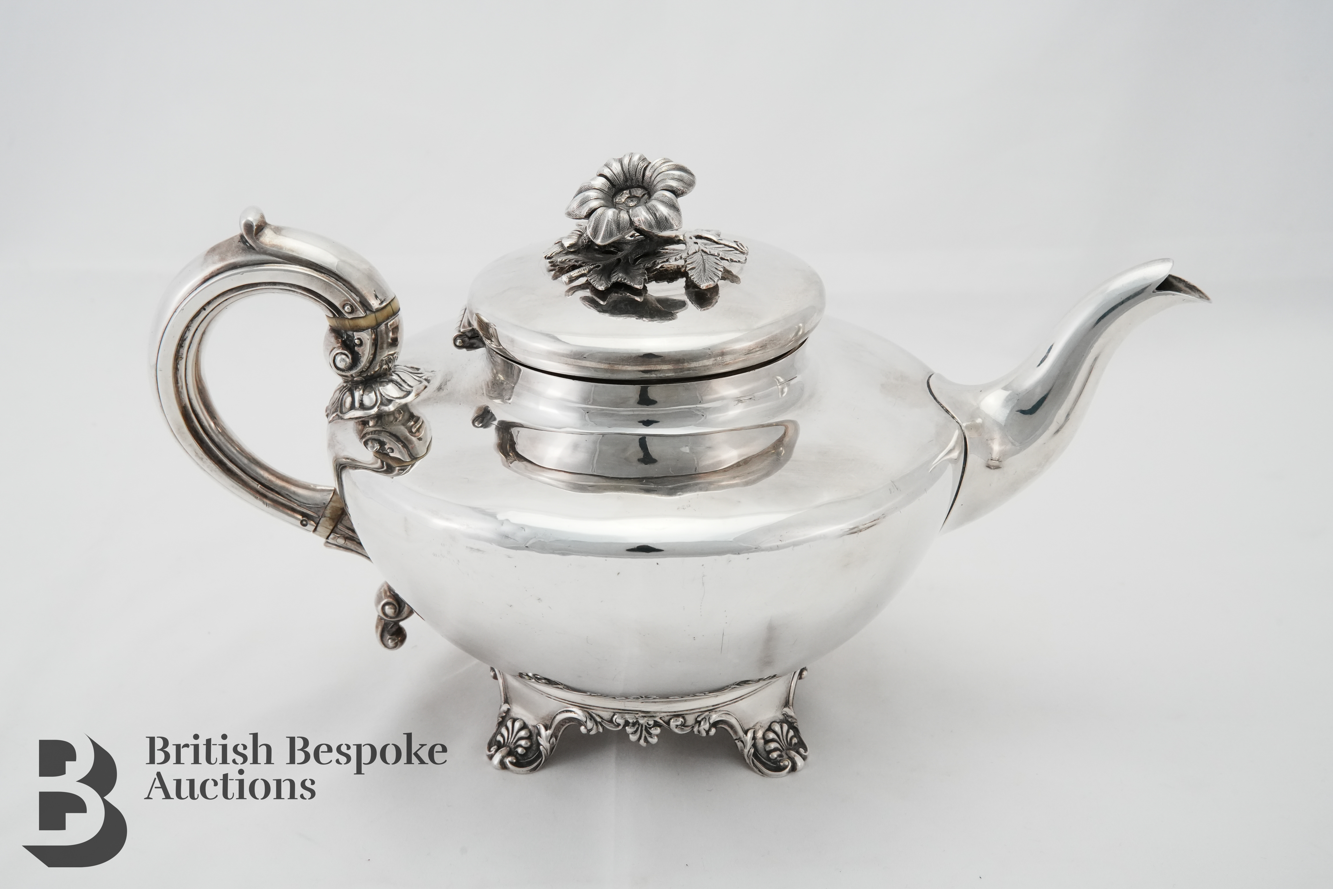 Victorian Silver Tea Pot - Image 3 of 8