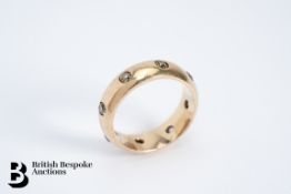 Gold Diamond Set Wedding Ring