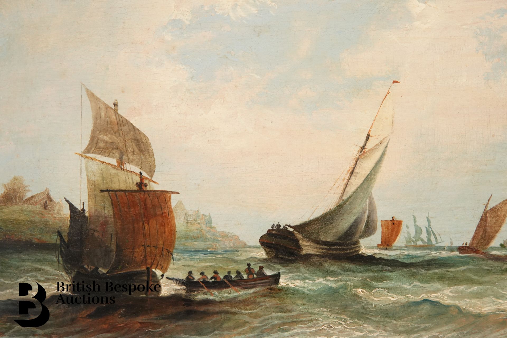 William Calcott Knell (1830-1880) Oil on Board - Image 2 of 6