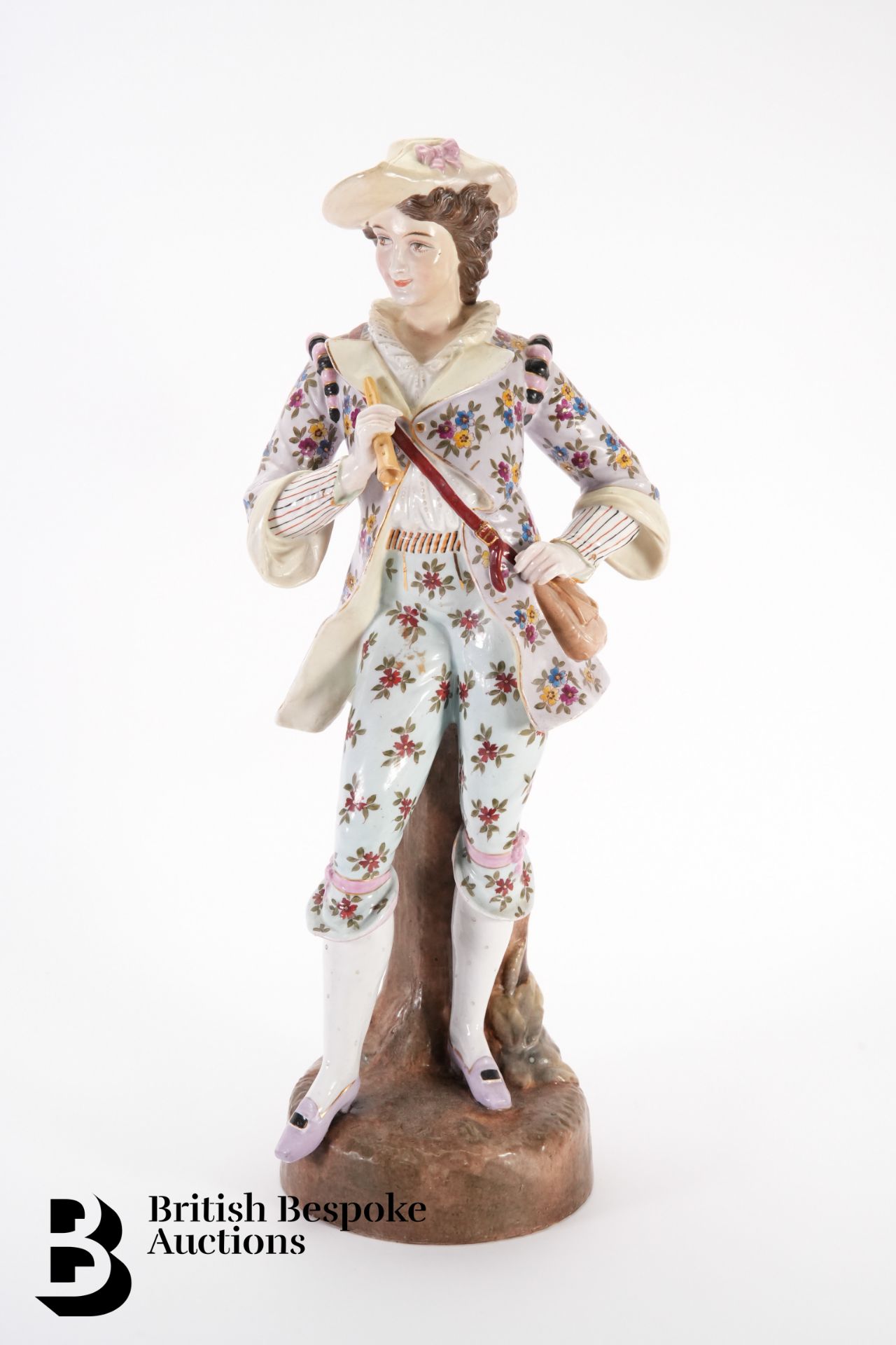 Large Continental Porcelain Figure