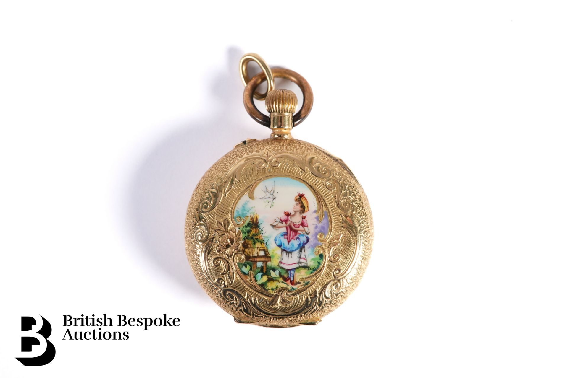 18ct Gold Miniature Pocket Watch - Image 2 of 4