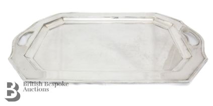 Edwardian Silver Plated Serving Tray