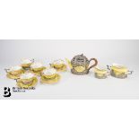 Silver Mounted Staffordshire Tea Service