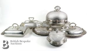 Quantity of Victorian Era Dining Silver Plate