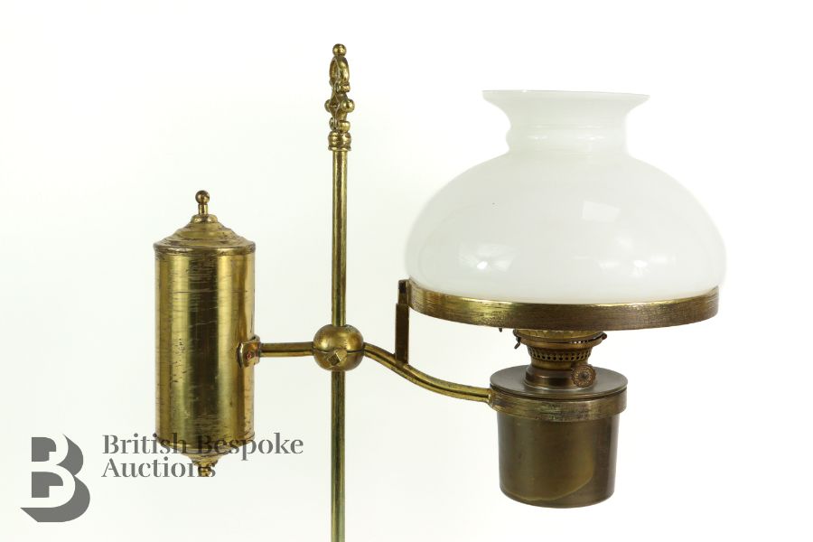 Brass Oil Lamp - Image 2 of 2