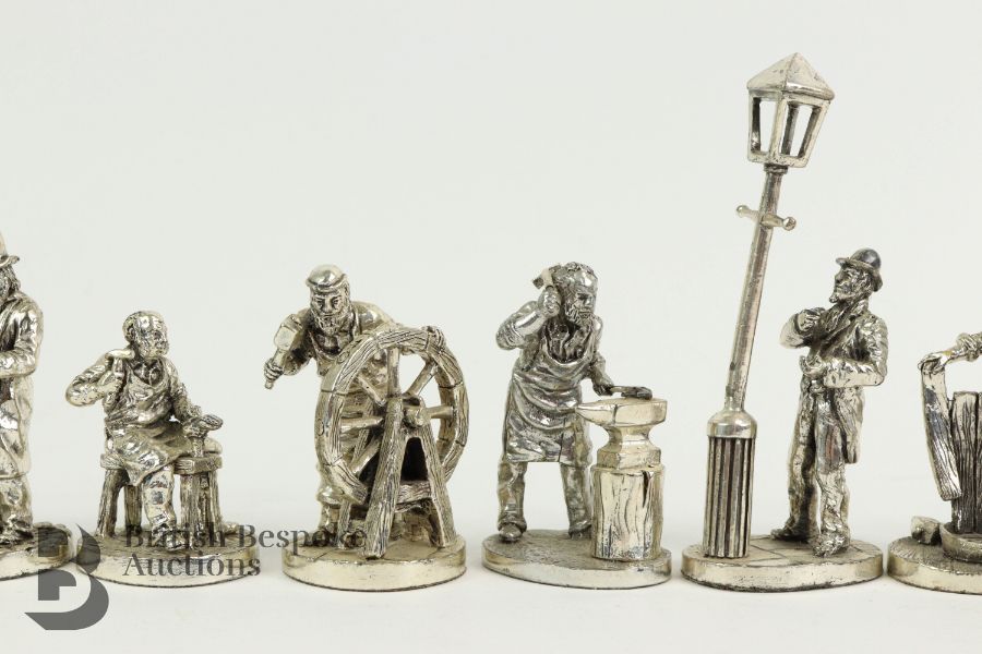 Royal Hampshire Art Foundry Silver Plated Figures - Image 3 of 8