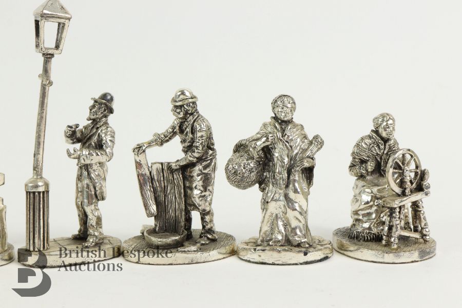 Royal Hampshire Art Foundry Silver Plated Figures - Image 4 of 8