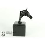 Black Racehorse Car Mascot