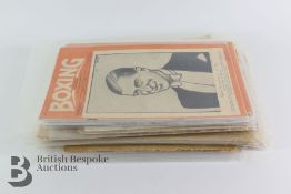 Quantity of Vintage Boxing Magazines 1920's and 1930's
