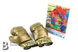 Joe Frazier vs Muhammad Ali Official Souvenir Programme and Boxing Gloves