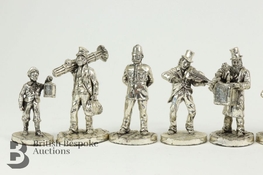 Royal Hampshire Art Foundry Silver Plated Figures - Image 2 of 8