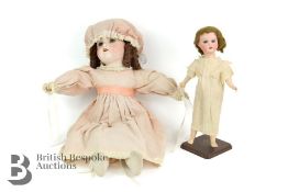 Late 19th Century Bisque Headed Character Doll