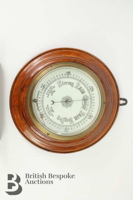 Art Deco Oak-Cased Barometer - Image 4 of 6