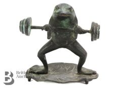 Weight Lifting Metal Toad