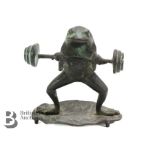 Weight Lifting Metal Toad