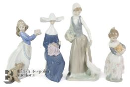 Four Lladro Figurines