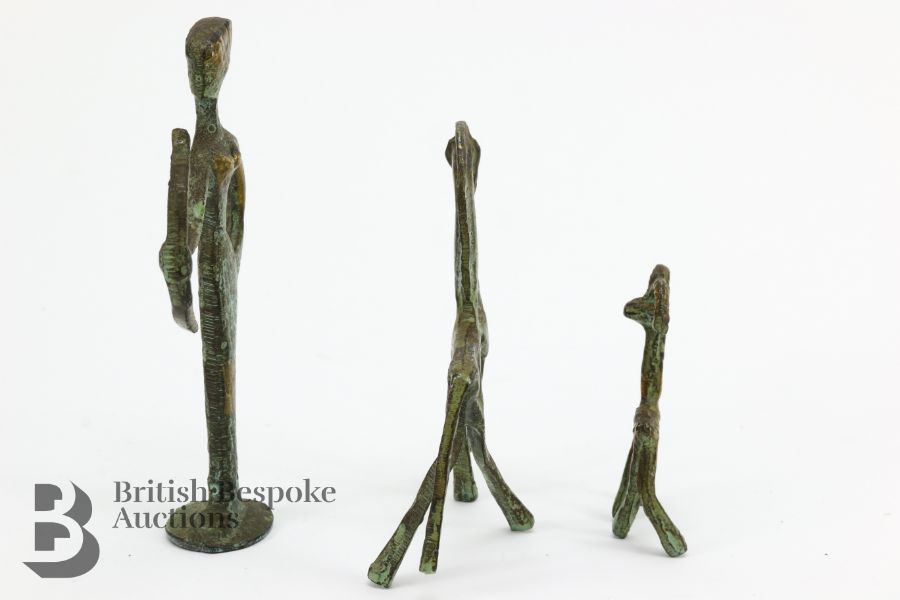 Three Metal Figurines - Image 9 of 9