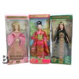 Three Boxed Barbie Dolls of the World - Collector's Edition