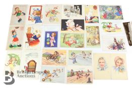 Quantity of Vintage Postcards incl. WWII Posted from North Africa Active Service