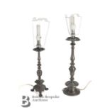 Pair of Pewter Candlesticks