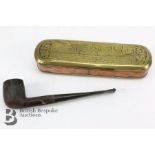 Dutch Brass and Copper Pipe Box