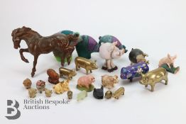 Collection of Ceramic Pigs