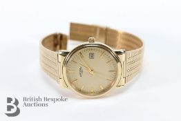Four Gold Plated Rotary Wrist Watches