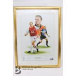 Signed Arsenal Footballer Prints - Thierry Henry and Dennis Bergkamp