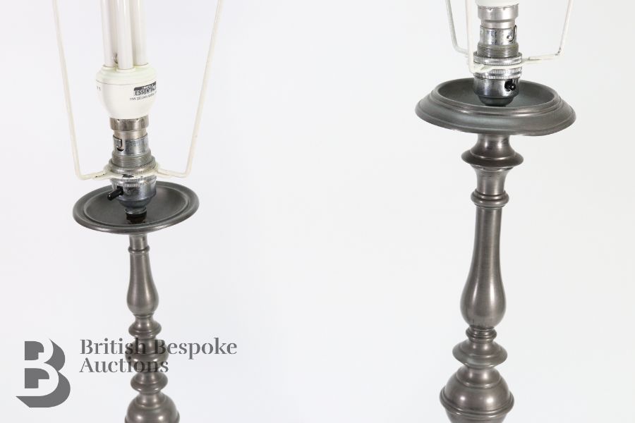 Pair of Pewter Candlesticks - Image 3 of 3