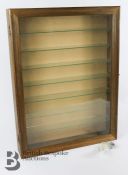 A Wall Mounted Collectors Display Cabinet