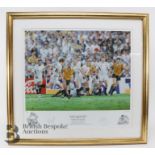 Limited Edition Signed England Rugby Prints- Jonny Wilkinson, Mike Tindall, Josh Lewsey, Matt Dawson