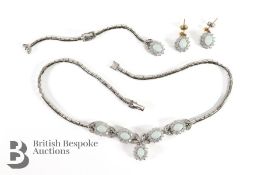 Silver Metal and Opal Suite