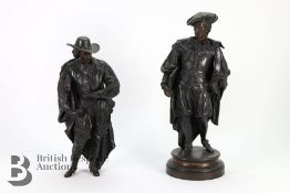 Two Spelter Figures