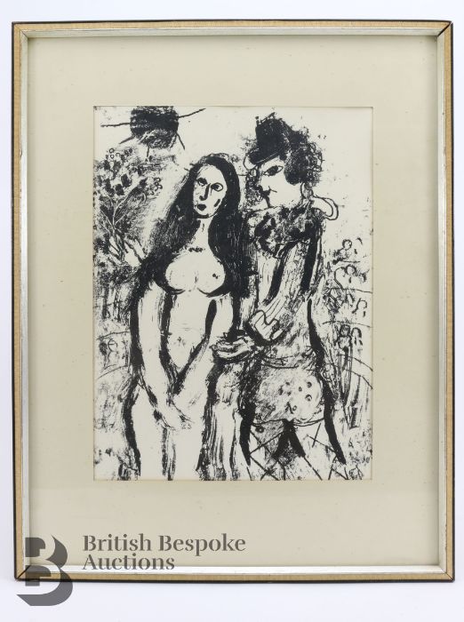 Chagall Marc (Russian) (1887-1985) Lithograph - Clown in Love