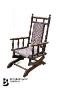 Child's Fruitwood Rocking Chair
