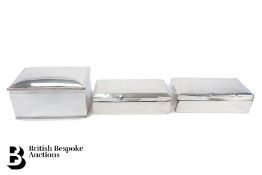Silver and Silver Plate Cigarette Boxes