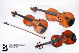 Three Student Violins