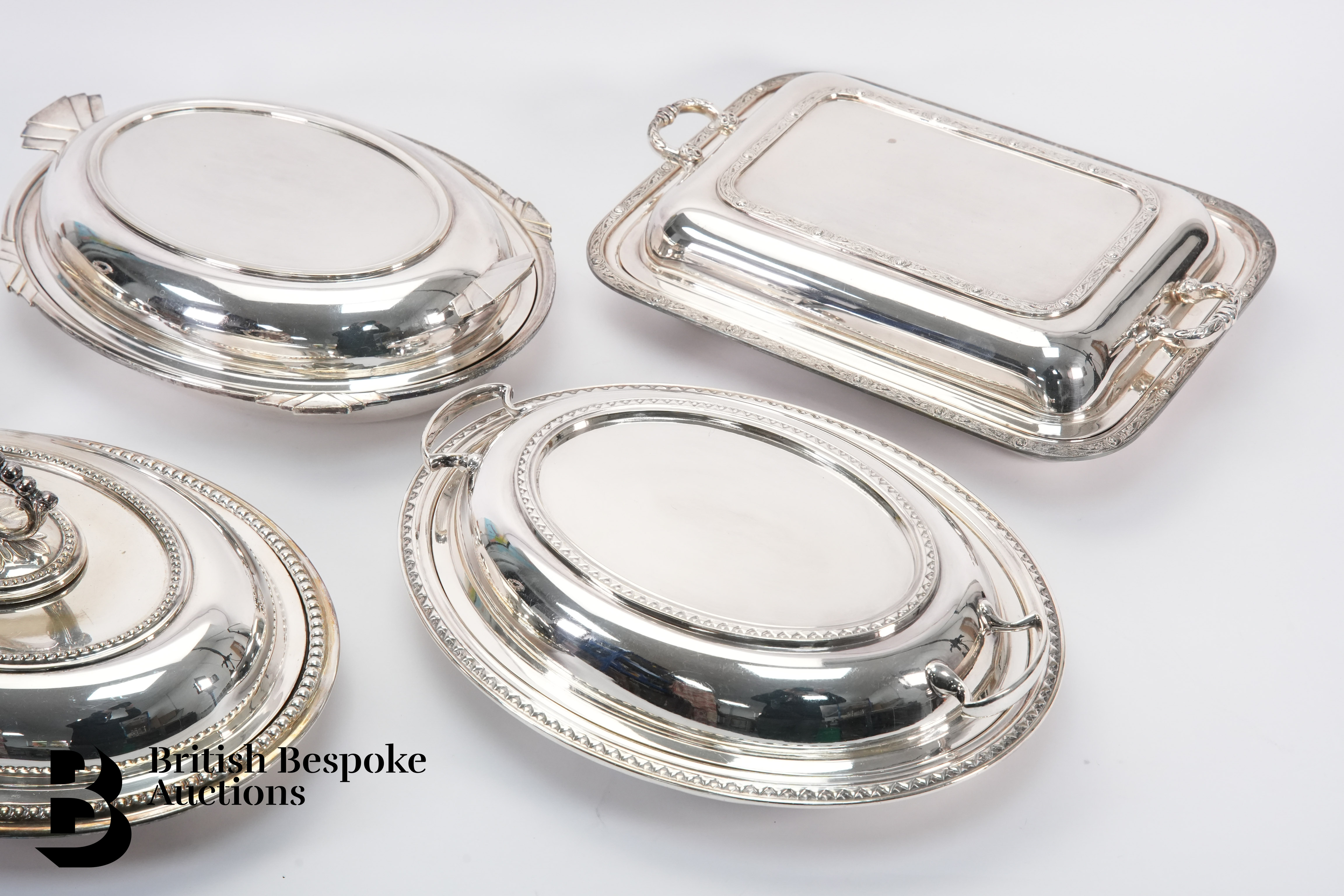 Silver Plated Entree Dishes and Covers - Image 3 of 3