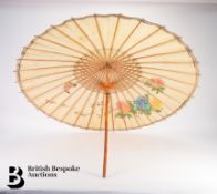 Chinese Paper and Bamboo Parasol