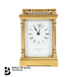 Johnson & Sons Ltd Gilt Brass Carriage Clock