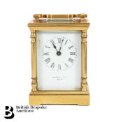 Johnson & Sons Ltd Gilt Brass Carriage Clock