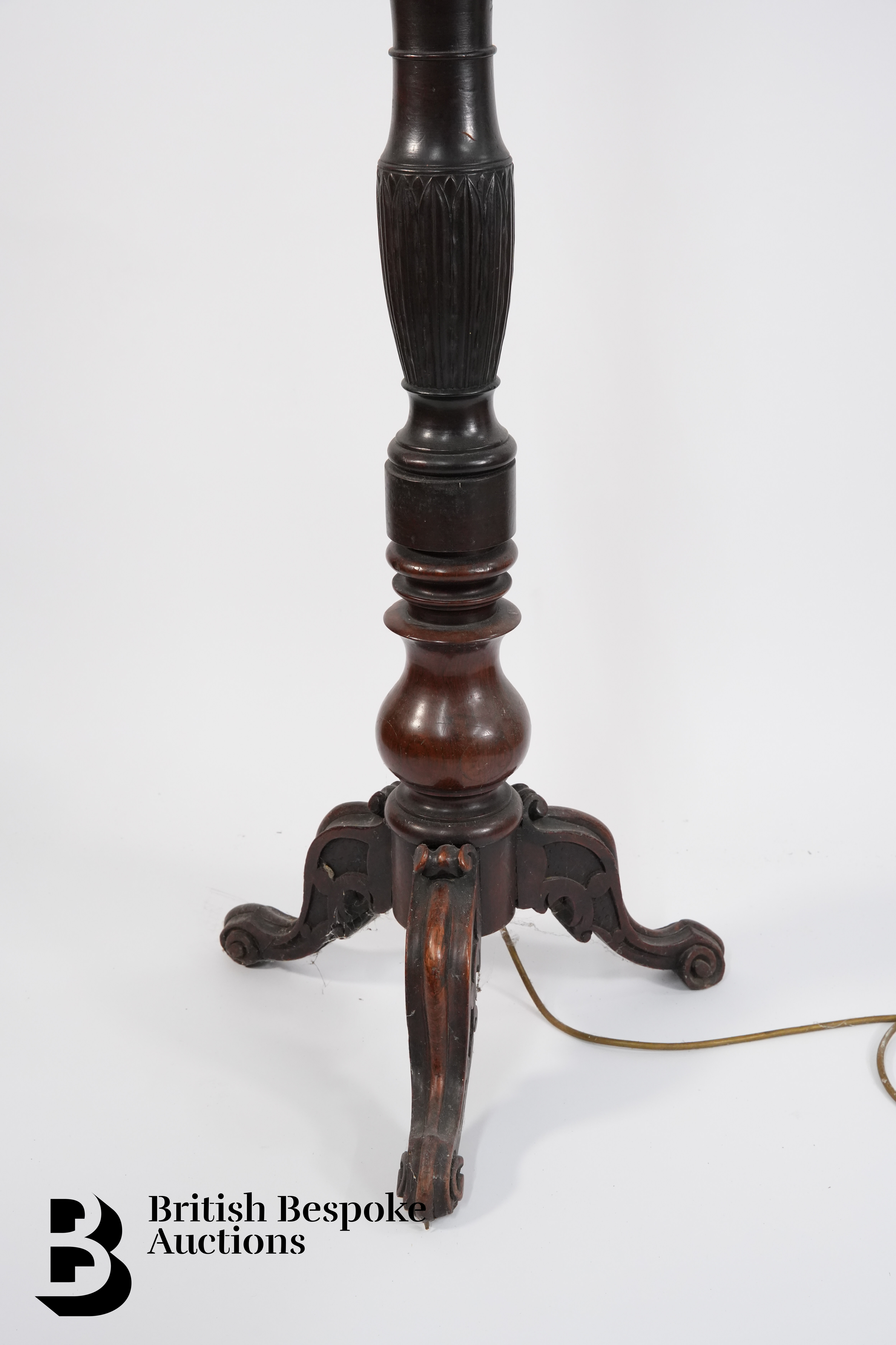 Victorian Mahogany Standard Lamp - Image 2 of 2