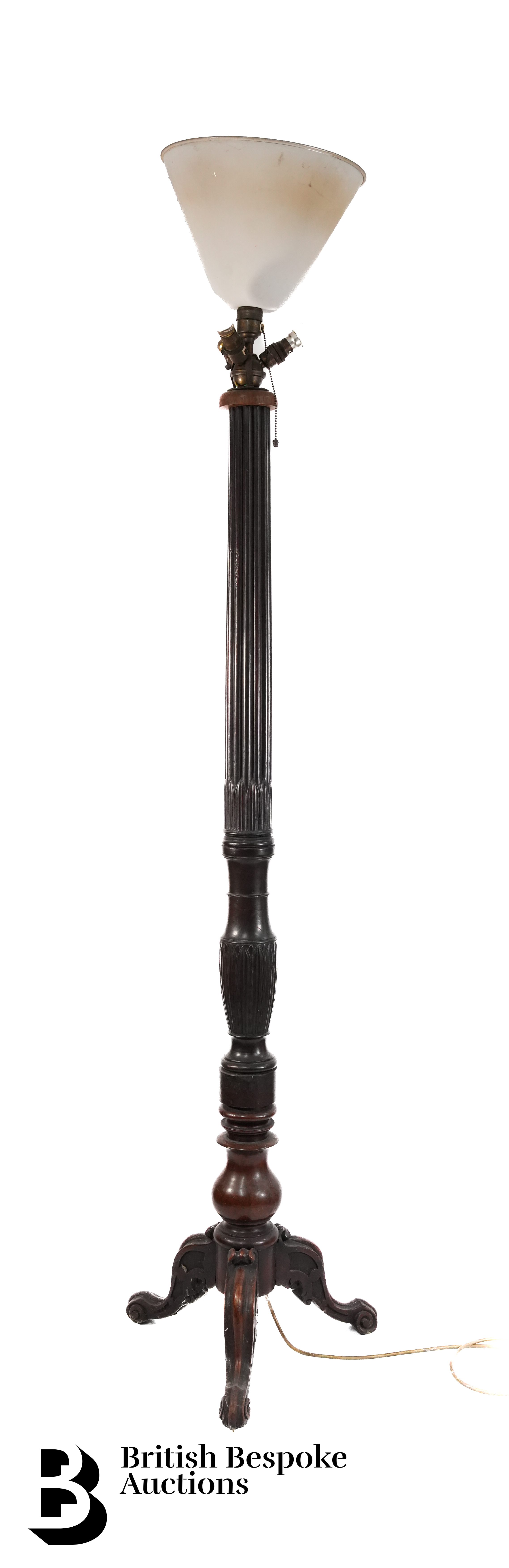 Victorian Mahogany Standard Lamp