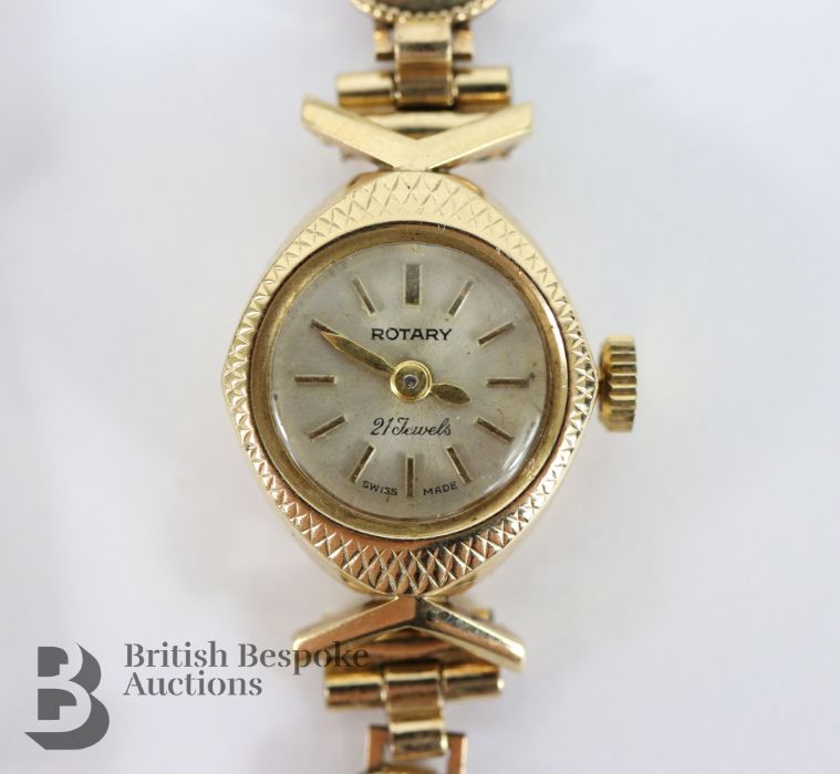9ct Gold Rotary Watch - Image 2 of 2