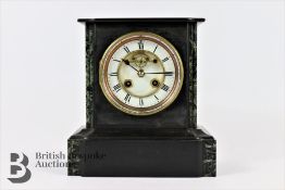19th Century Slate Mantel Clock-Samuel Marti