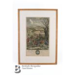 Antique Coloured Engraving - Richard Blome